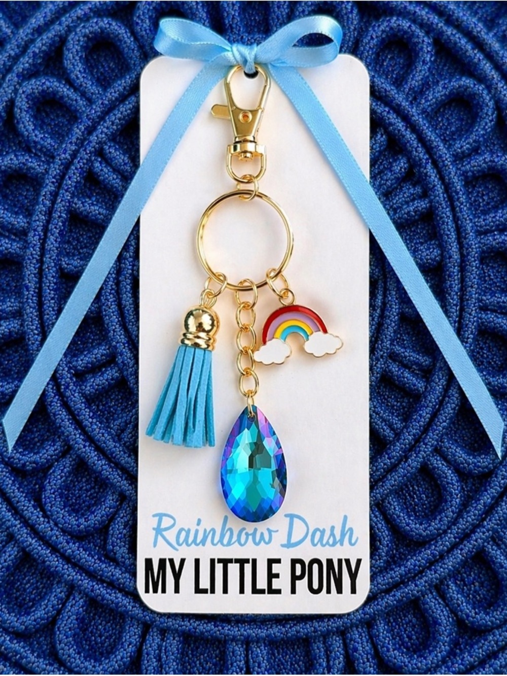 New Handmade Keychain Inspired by "Rainbow Dash" (My Little Pony)